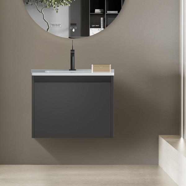 BASHAR 600 CABINET WITH BASIN - BLACK