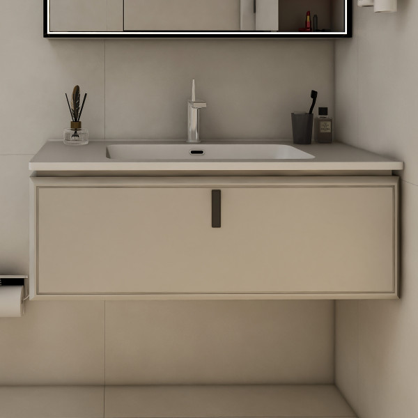 TINOS 800 CABINET WITH BASIN - KHAKI