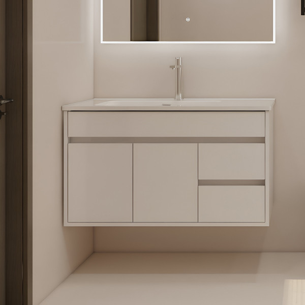 SOLO 1000 CABINET WITH BASIN - WHITE