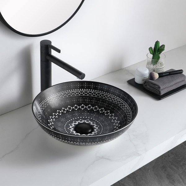 Germa Premium Table Top Ceramic Designer Wash Basin For Bathroom - Moroco P12