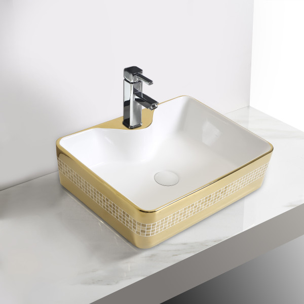 Retro BR - Glossy Finish Table Top Ceramic Designer Washbasin