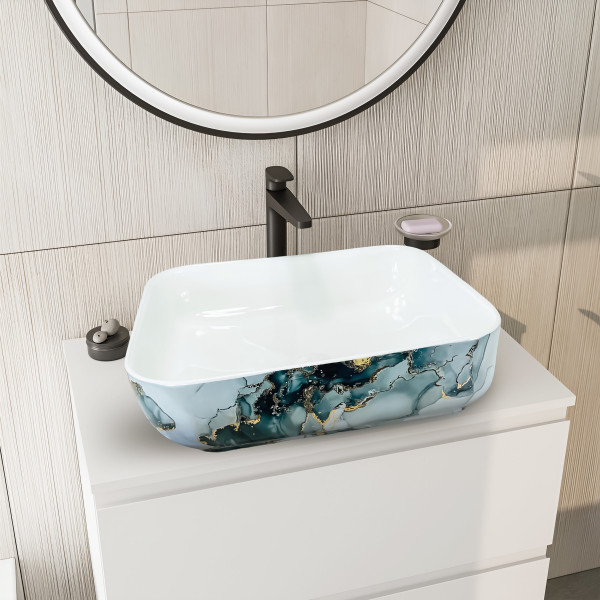 Spade Voyer Granido - Ceramic Countertop Designer Washbasin