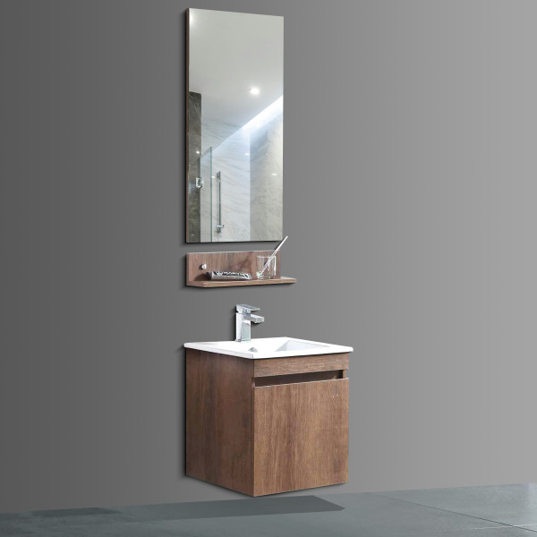 Germa Bathroom Vanity Cabinet & Washbasin With Mirror TR3340 (Antique Brusei) - TR3340 Antique Brusei