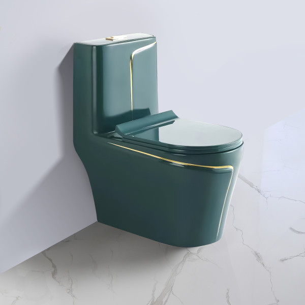 Zempa Green Gold - Designer Ceramic One Piece Western Toilet